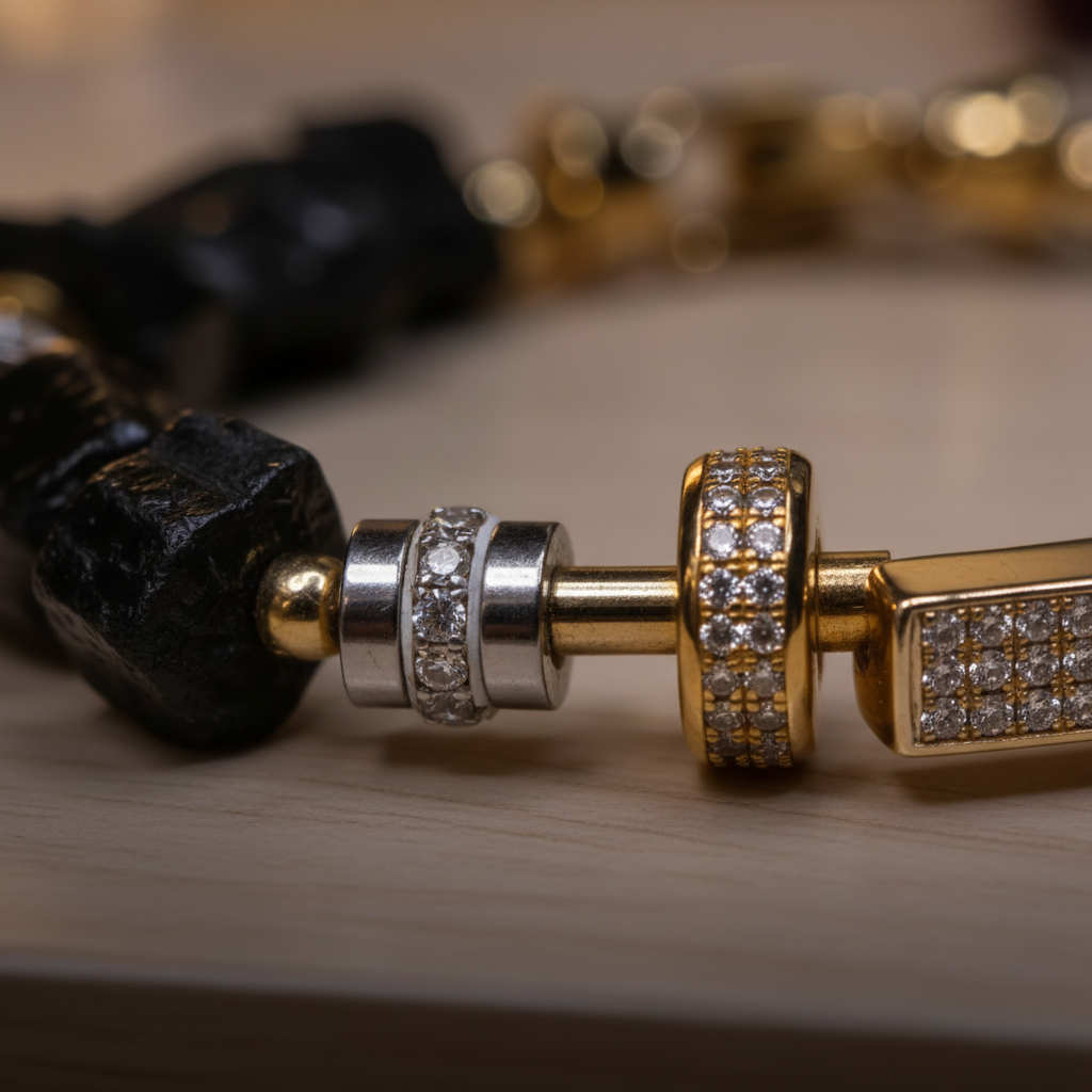 Black Tourmaline Pavé Bracelet