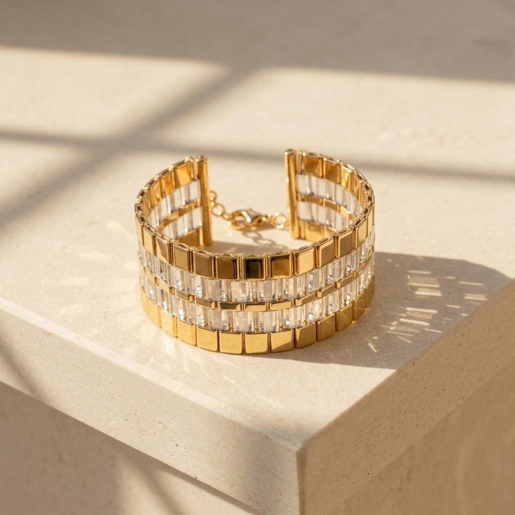 Axis Golden Miyuki Cuff