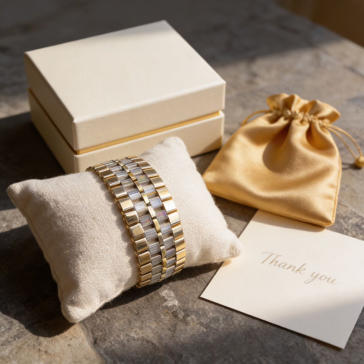 Axis Golden Miyuki Cuff